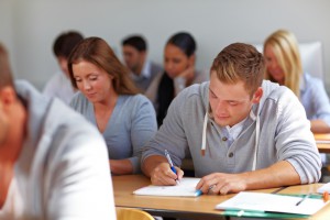 Studenten lernen im Seminar