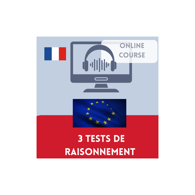 Pack Cours en ligne : 3 tests de raisonnement 2025 (disponible durant 8 semaines))