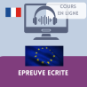 Cours en ligne : Epreuve écrite pour les concours UE