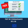 Pack Tests de connaissance de l'UE (test 1 à 18)