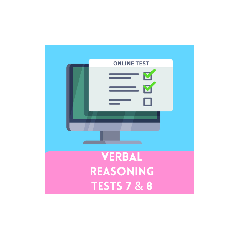 Pack - 2 verbal reasoning tests EN (tests 7 to 8)