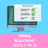 Pack - 4 verbal reasoning tests EN (tests 7 to 10)