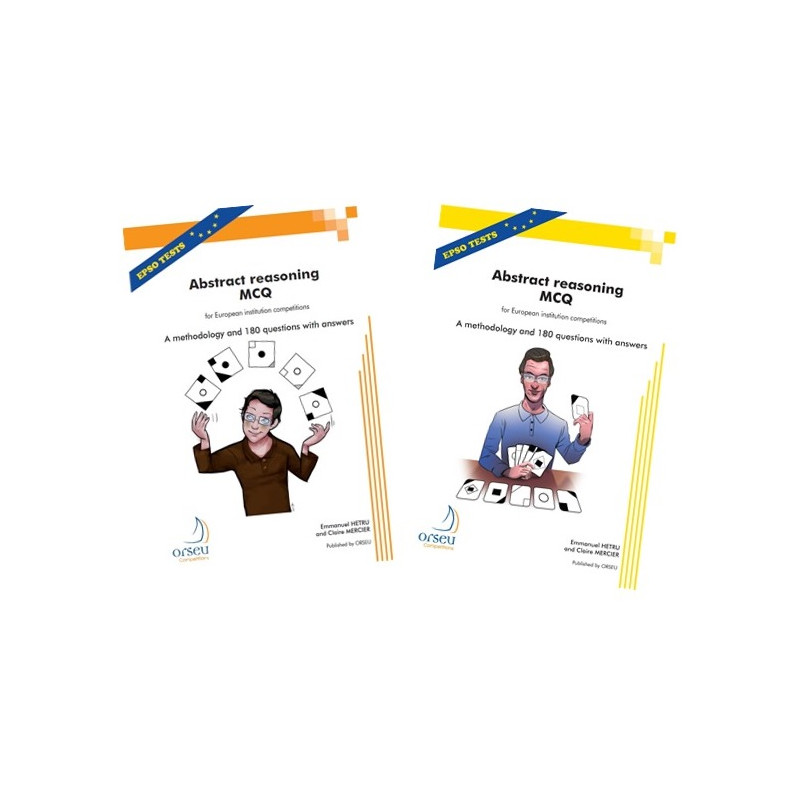 Pack 2 books abstract reasoning EPSO 2013-2017